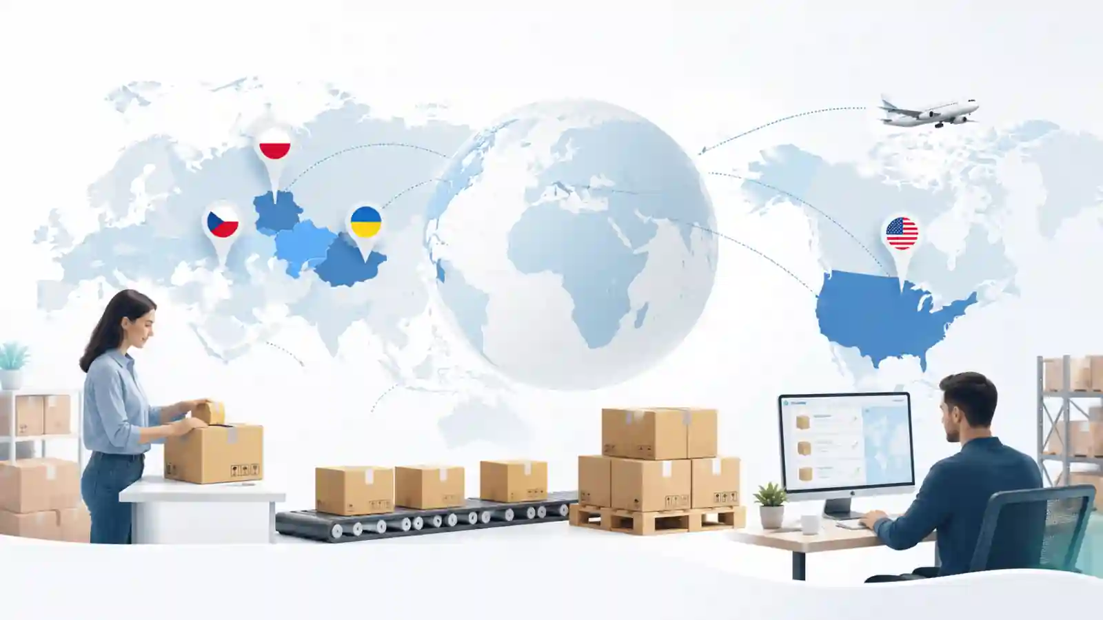 Международная продажа, упаковка и доставка товаров через Western Bid